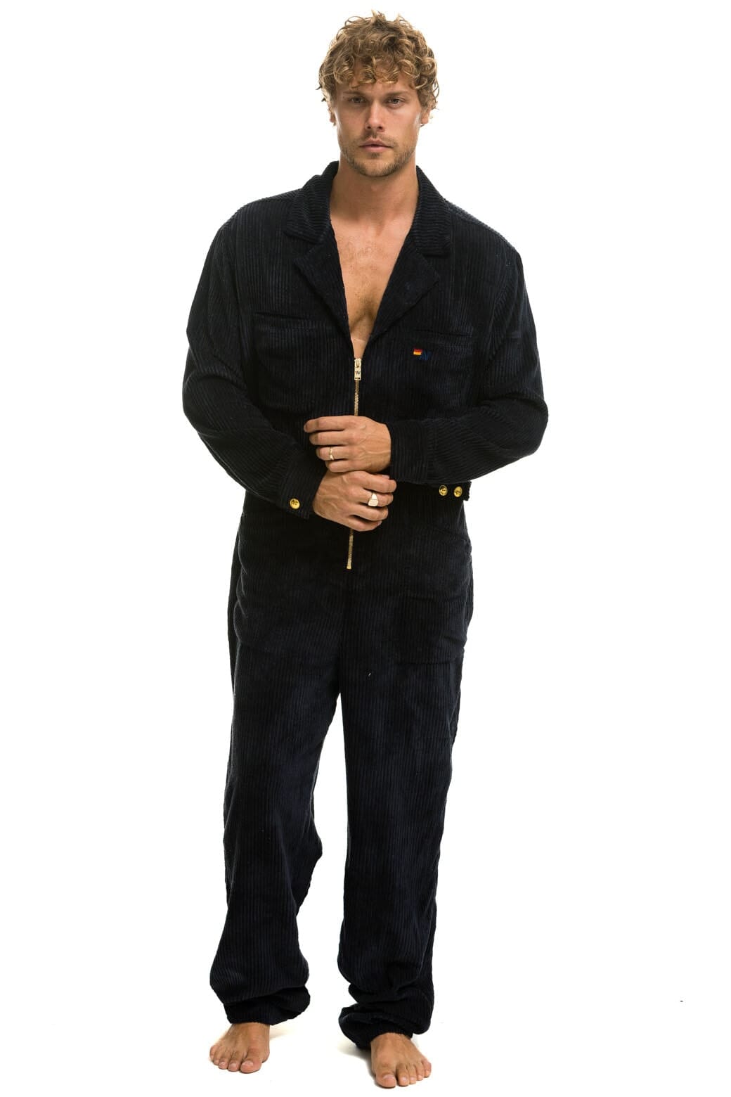 Classic UNISEX CORDUROY FLIGHT SUIT - NAVY