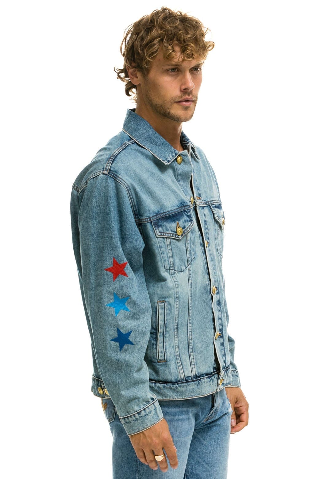 Classic STOKED OVERSIZED CONCERT DENIM JACKET - VINTAGE