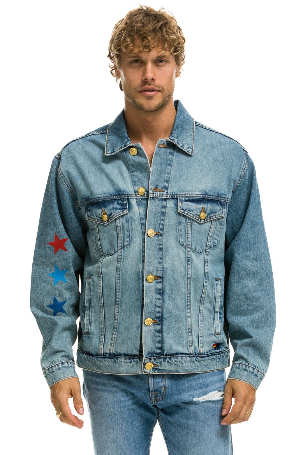 Classic STOKED OVERSIZED CONCERT DENIM JACKET - VINTAGE