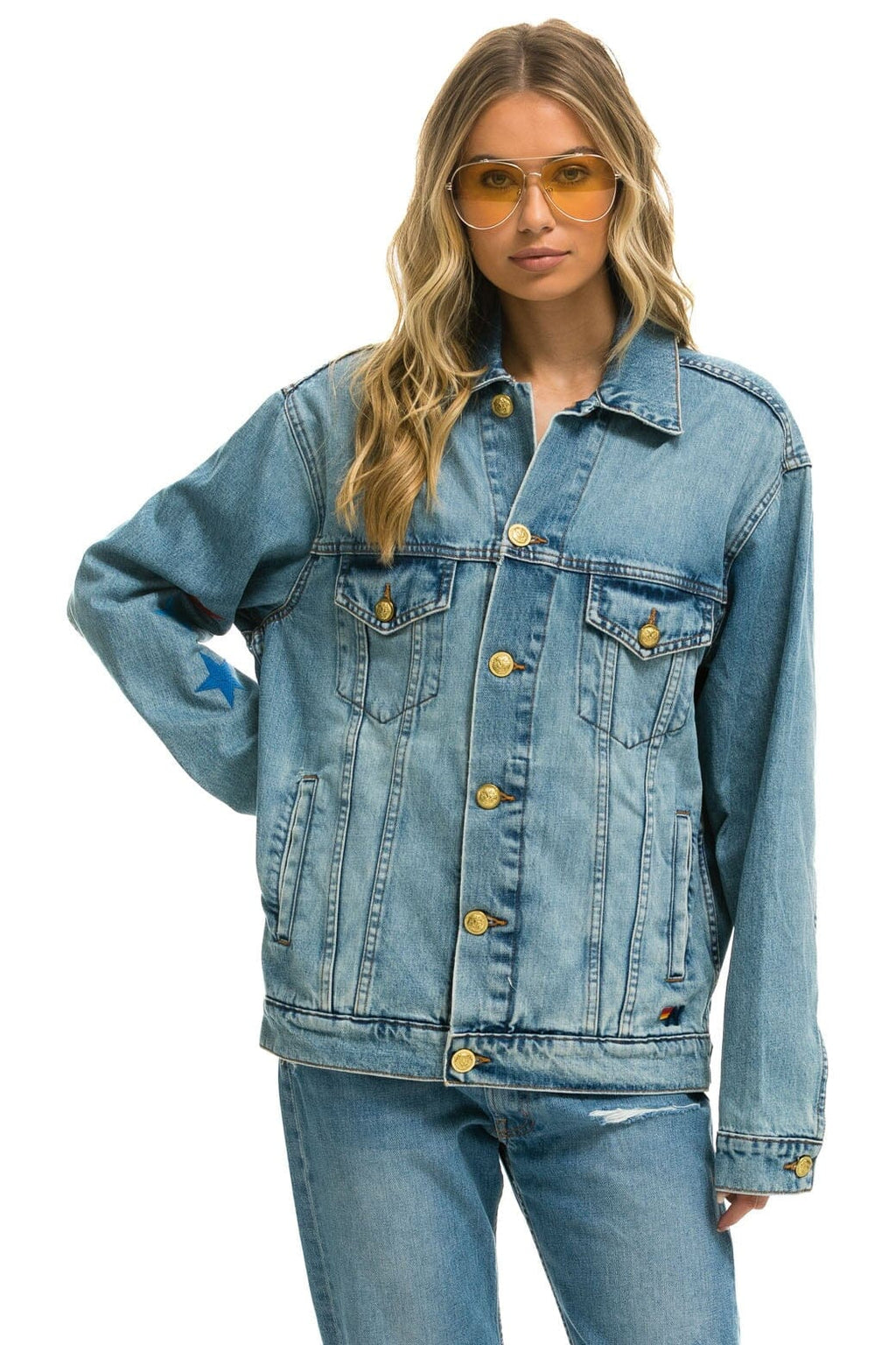 Classic STOKED OVERSIZED CONCERT DENIM JACKET - VINTAGE