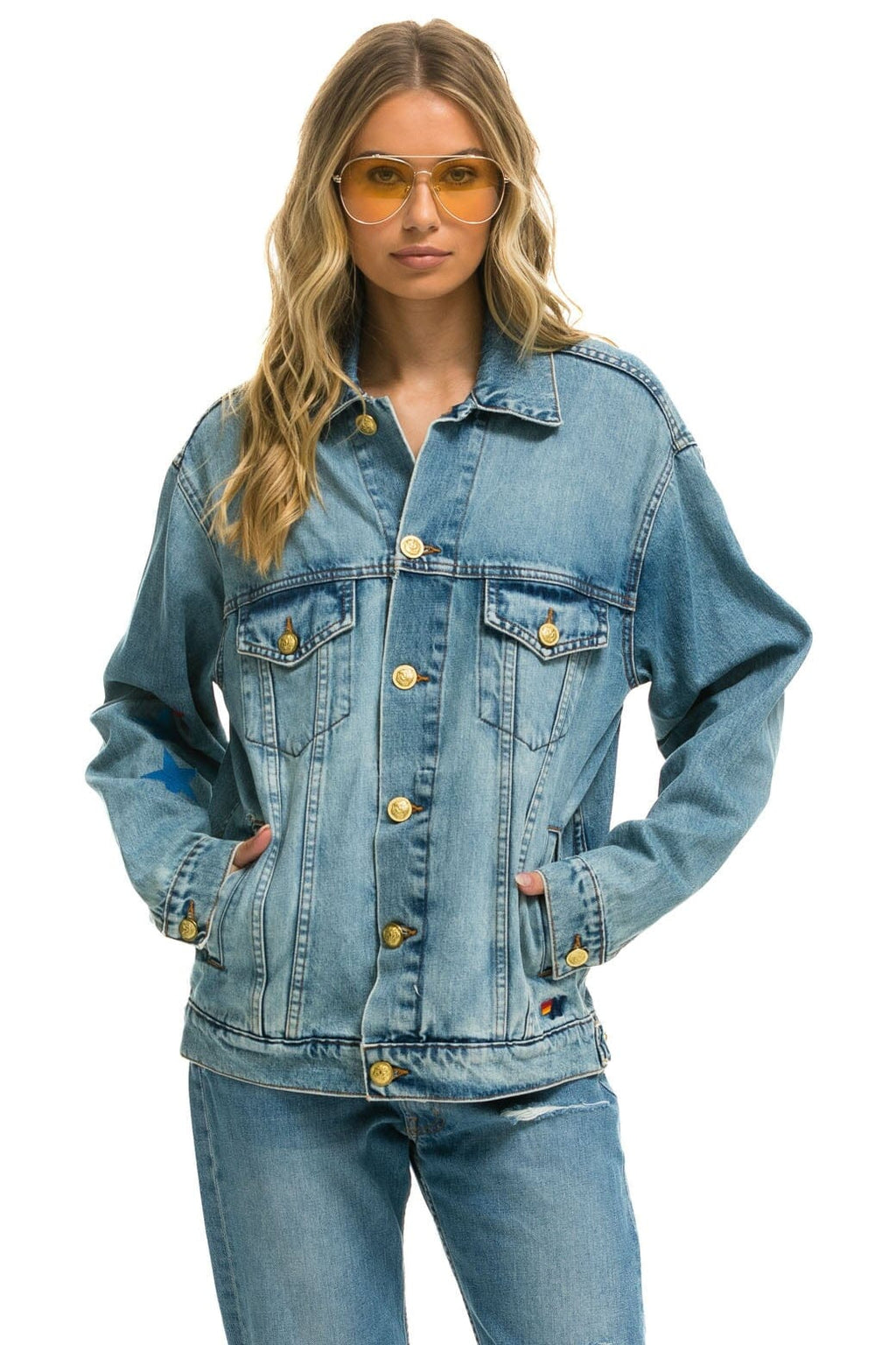 Classic STOKED OVERSIZED CONCERT DENIM JACKET - VINTAGE
