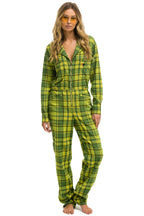 Classic UNISEX PLAID FLIGHT SUIT - AVOCADO PLAID