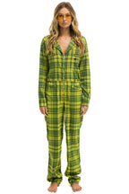 Classic UNISEX PLAID FLIGHT SUIT - AVOCADO PLAID