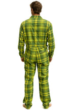 Classic UNISEX PLAID FLIGHT SUIT - AVOCADO PLAID