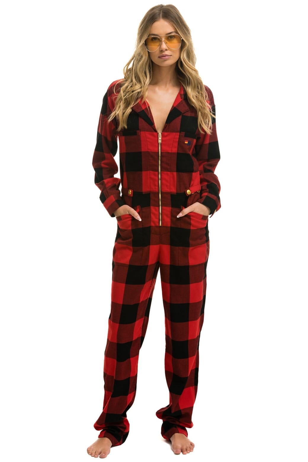 Classic UNISEX PLAID FLIGHT SUIT - BUFFALO PLAID