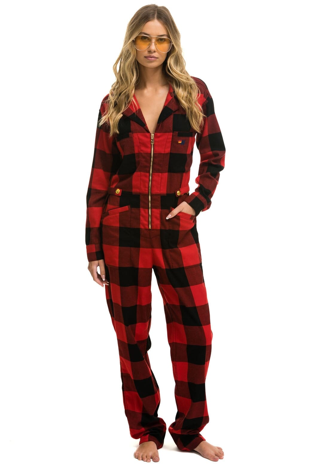 Classic UNISEX PLAID FLIGHT SUIT - BUFFALO PLAID