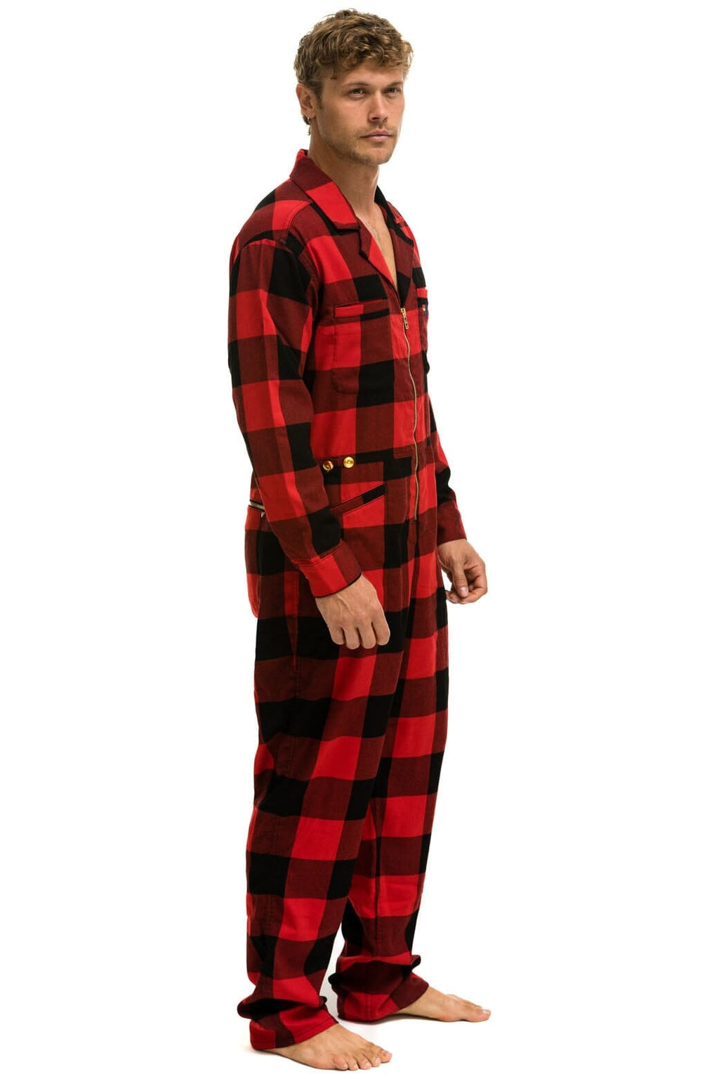Classic UNISEX PLAID FLIGHT SUIT - BUFFALO PLAID