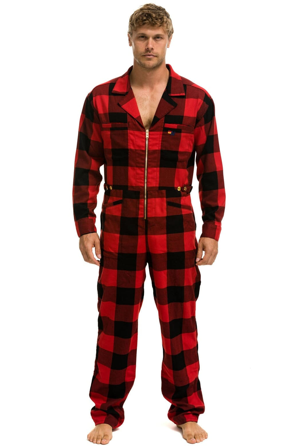 Classic UNISEX PLAID FLIGHT SUIT - BUFFALO PLAID