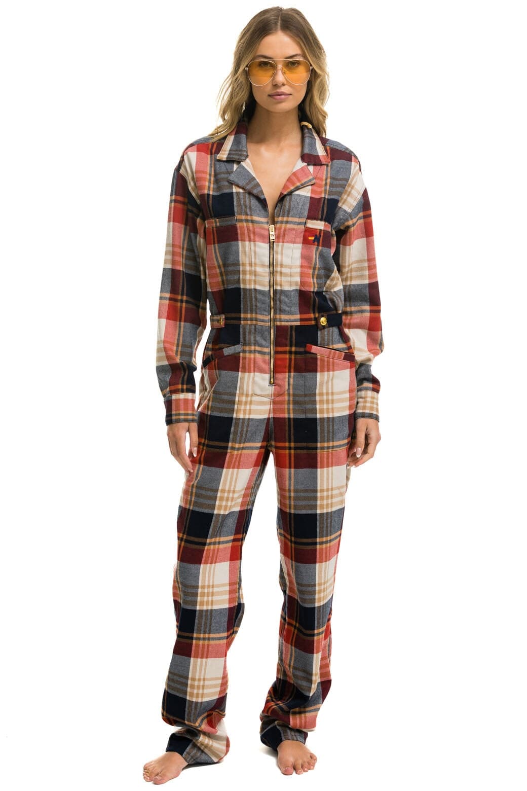 Classic UNISEX PLAID FLIGHT SUIT - COWBOY PLAID