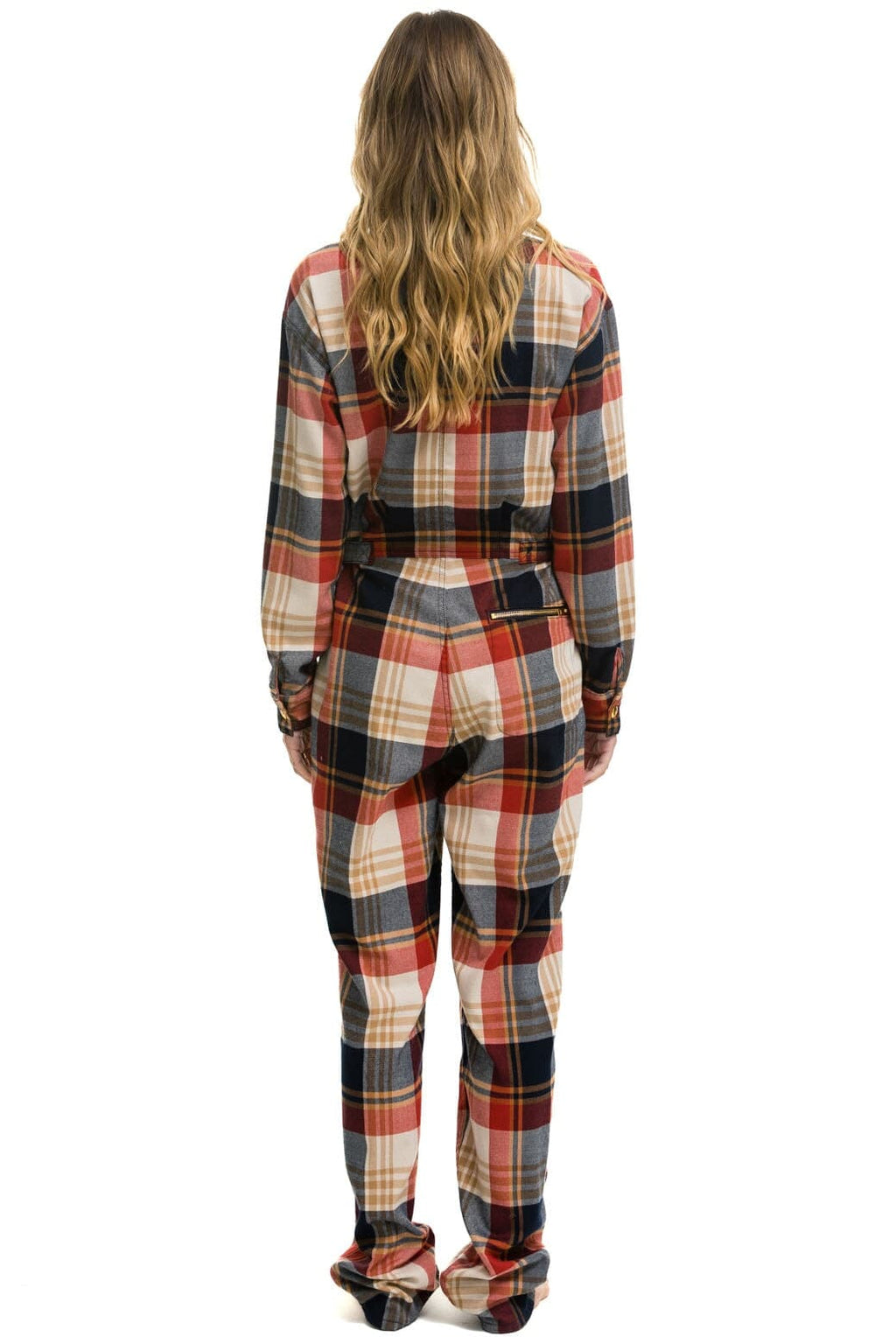 Classic UNISEX PLAID FLIGHT SUIT - COWBOY PLAID