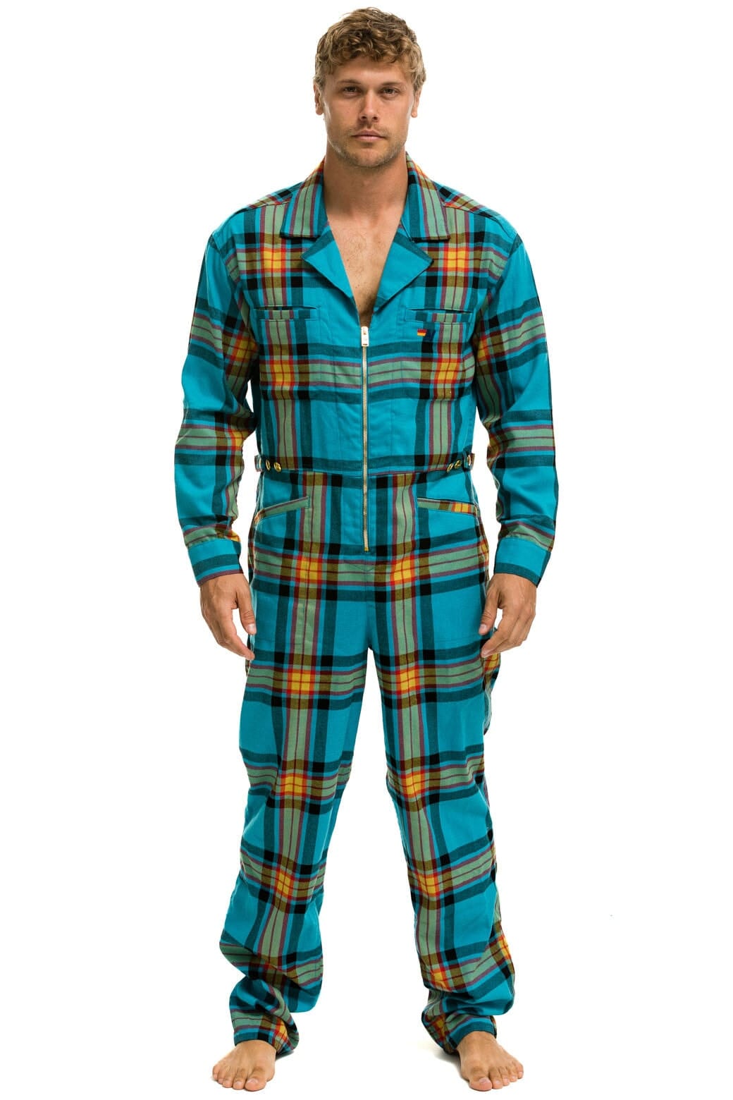 Classic UNISEX PLAID FLIGHT SUIT - JACKSON PLAID