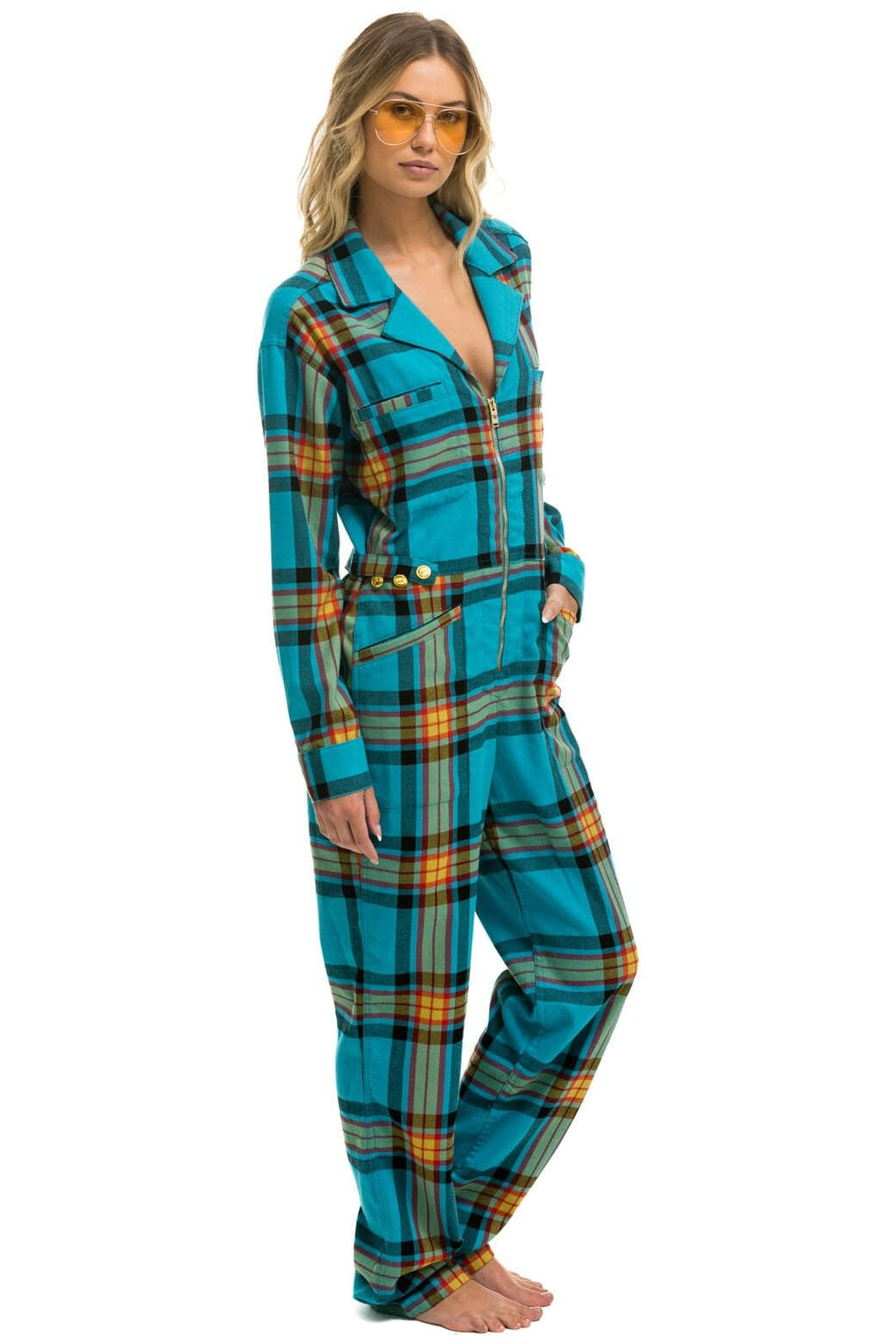 Classic UNISEX PLAID FLIGHT SUIT - JACKSON PLAID