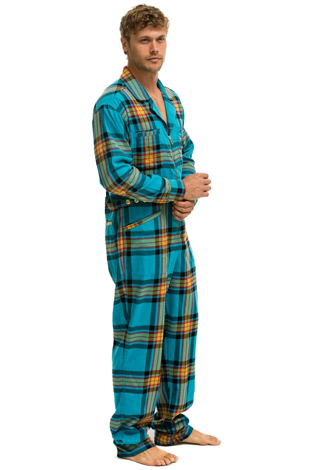 Classic UNISEX PLAID FLIGHT SUIT - JACKSON PLAID