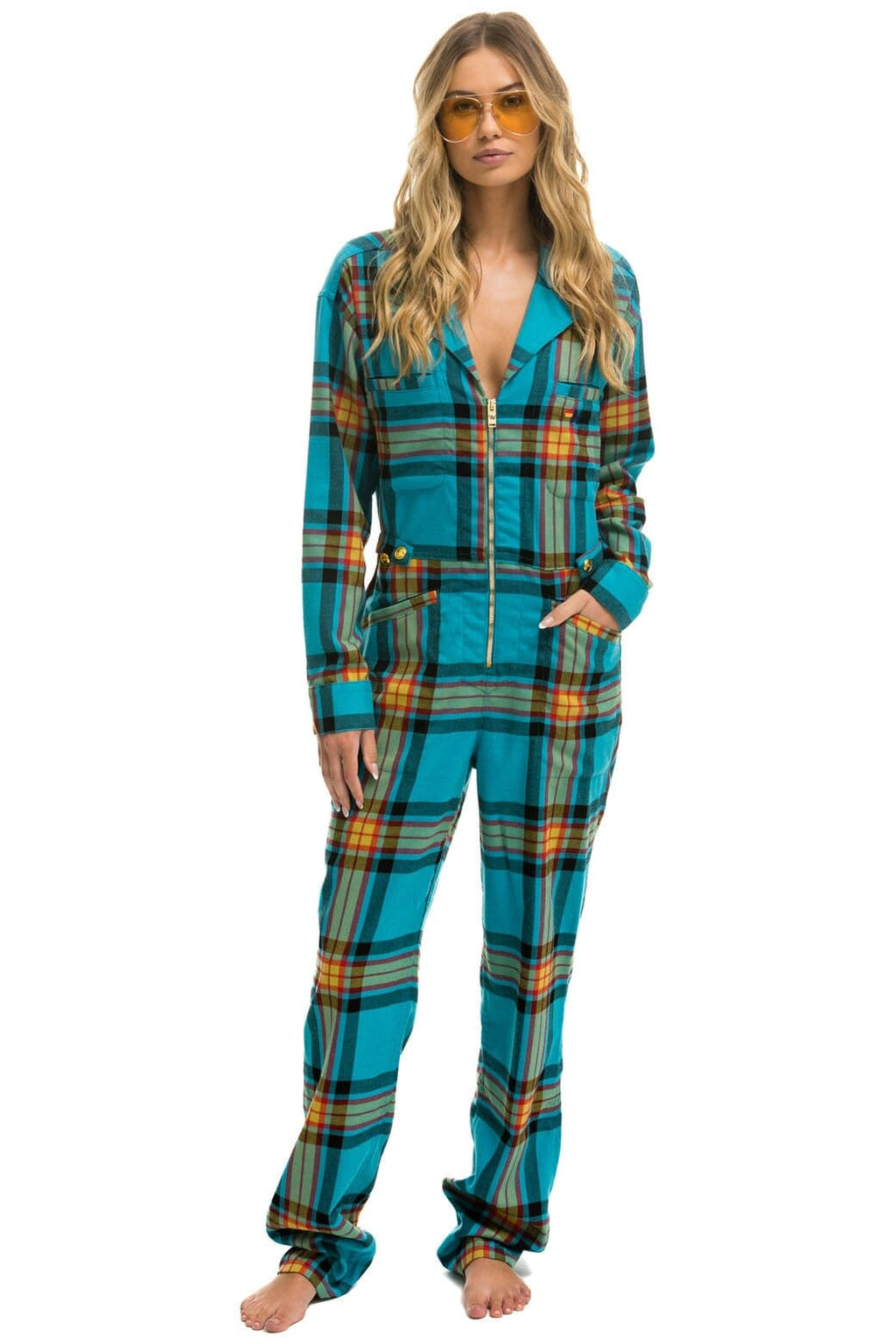 Classic UNISEX PLAID FLIGHT SUIT - JACKSON PLAID