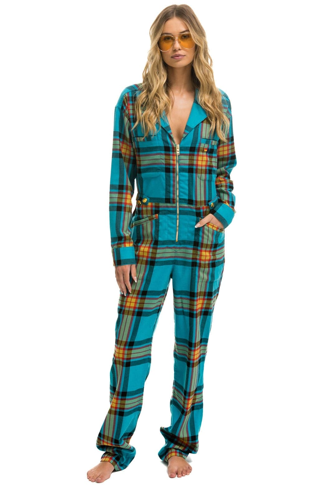 Classic UNISEX PLAID FLIGHT SUIT - JACKSON PLAID