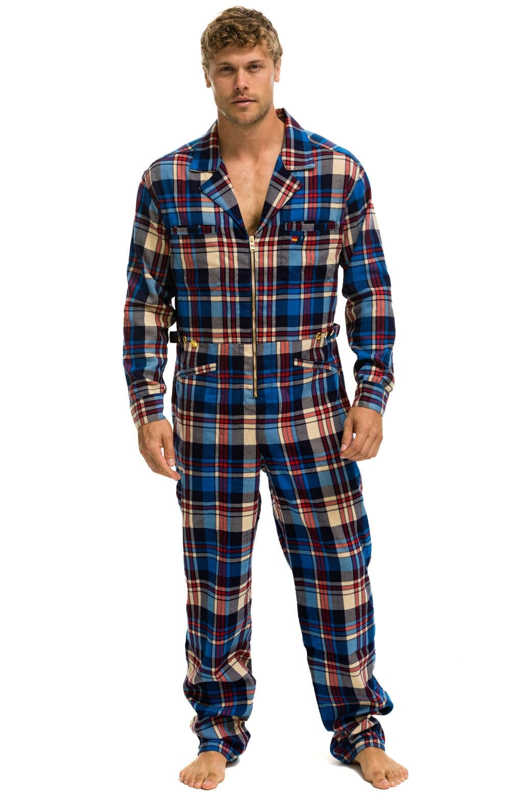 Classic UNISEX PLAID FLIGHT SUIT - PATRIOT PLAID