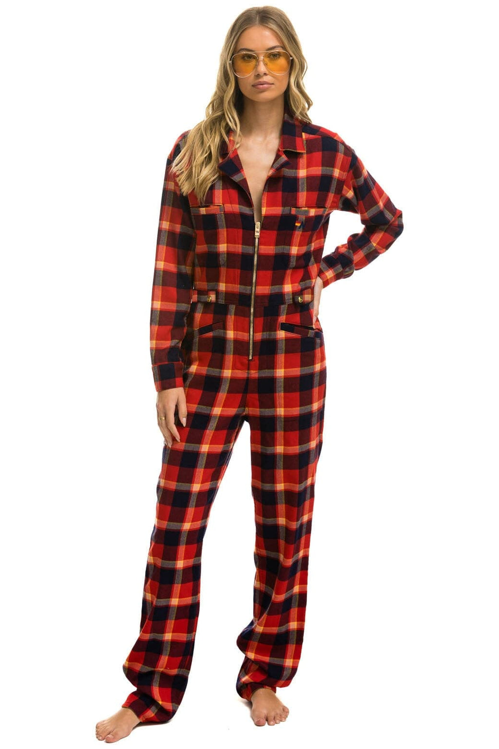 Classic UNISEX PLAID FLIGHT SUIT - RUGBY PLAID