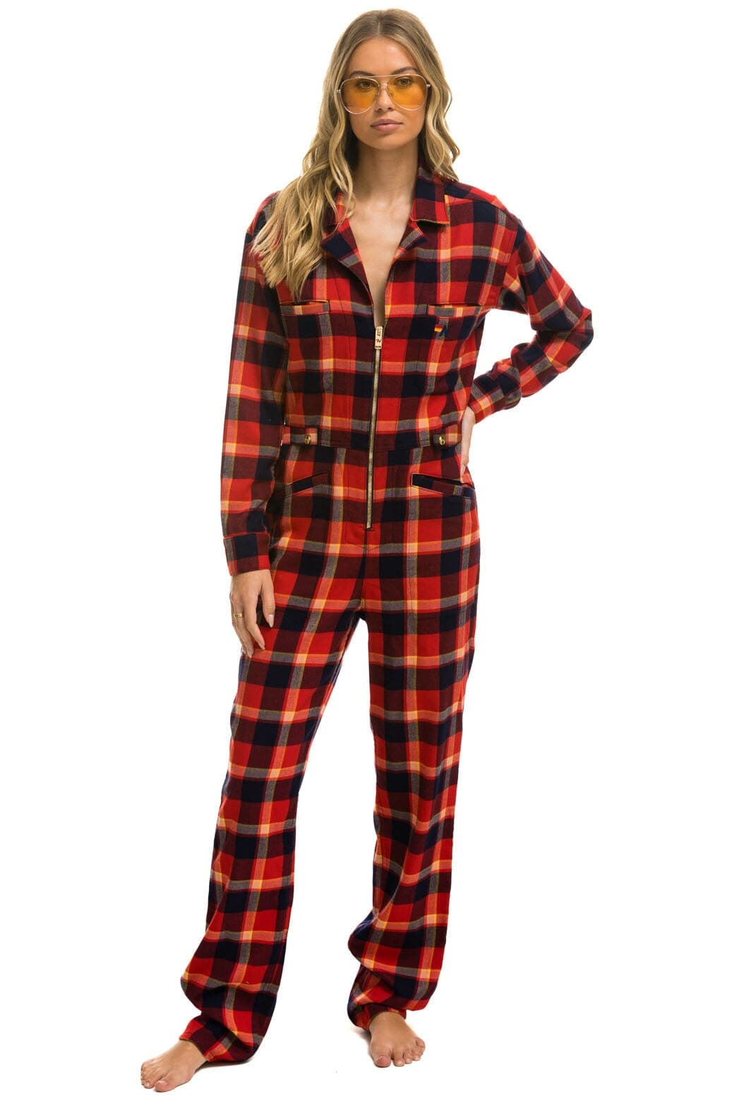 Classic UNISEX PLAID FLIGHT SUIT - RUGBY PLAID