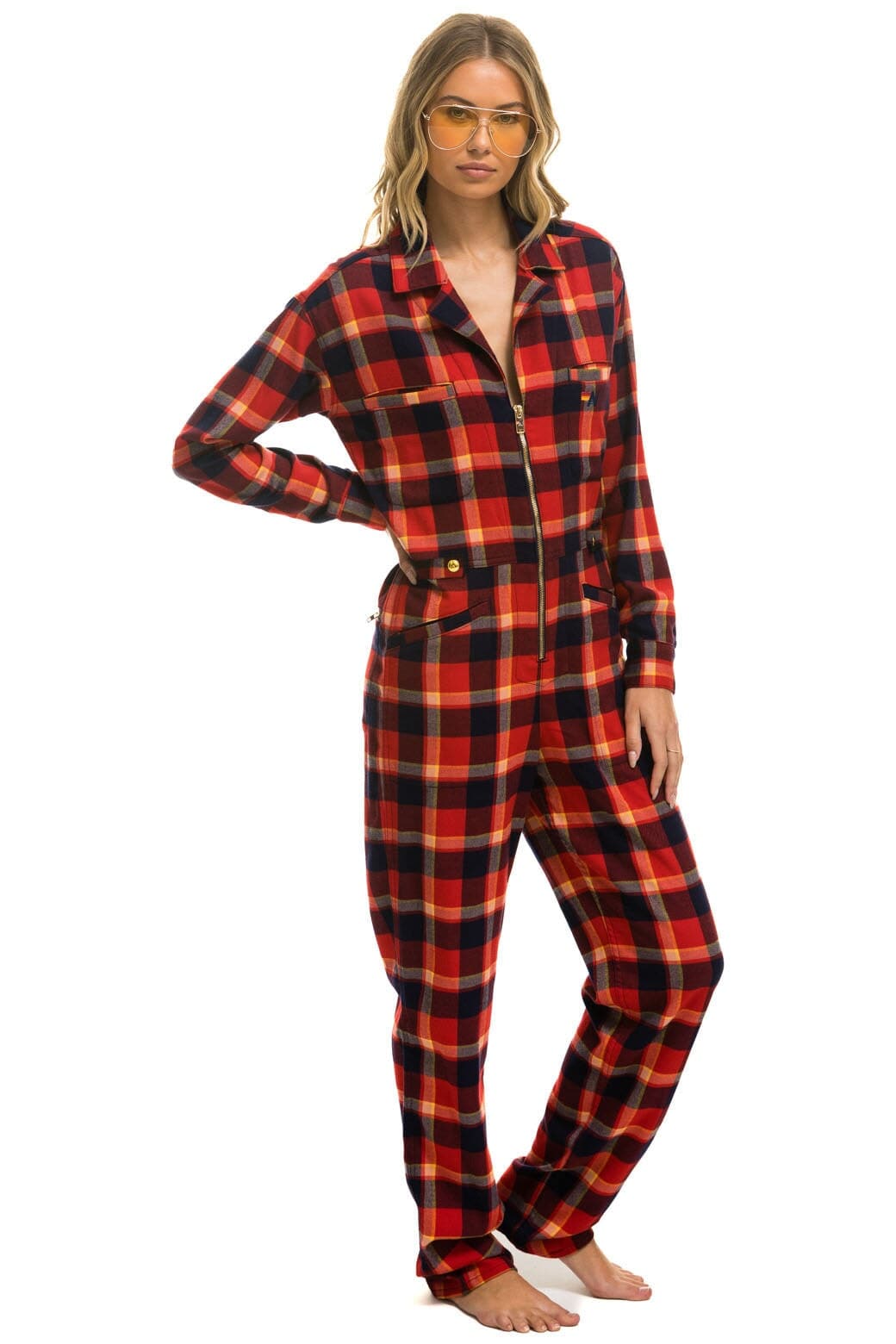 Classic UNISEX PLAID FLIGHT SUIT - RUGBY PLAID