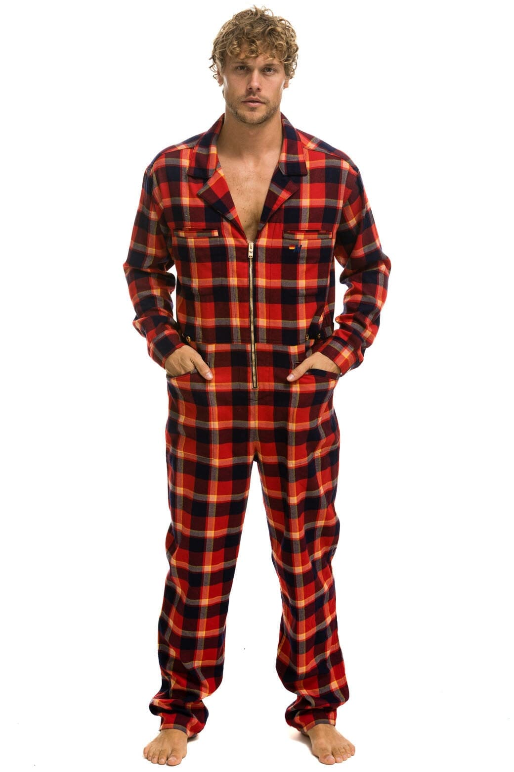 Classic UNISEX PLAID FLIGHT SUIT - RUGBY PLAID