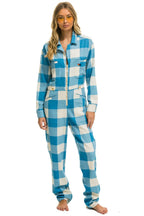 Classic UNISEX PLAID FLIGHT SUIT - SKY PLAID