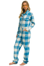 Classic UNISEX PLAID FLIGHT SUIT - SKY PLAID