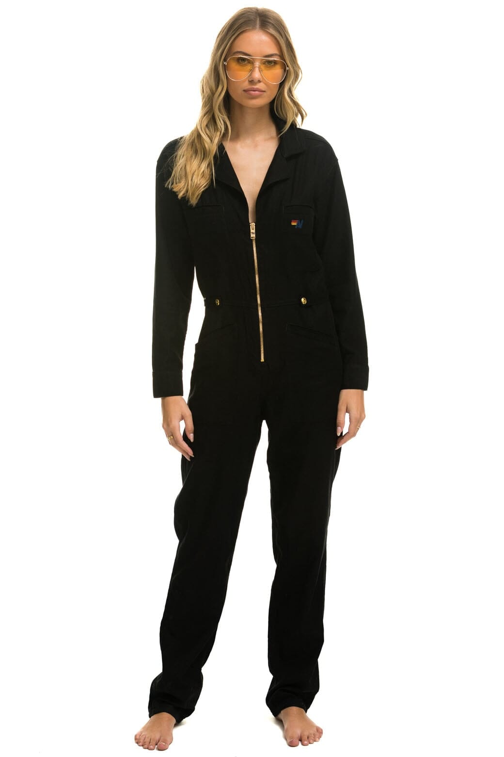 Classic UNISEX TWILL FLIGHT SUIT - BLACK