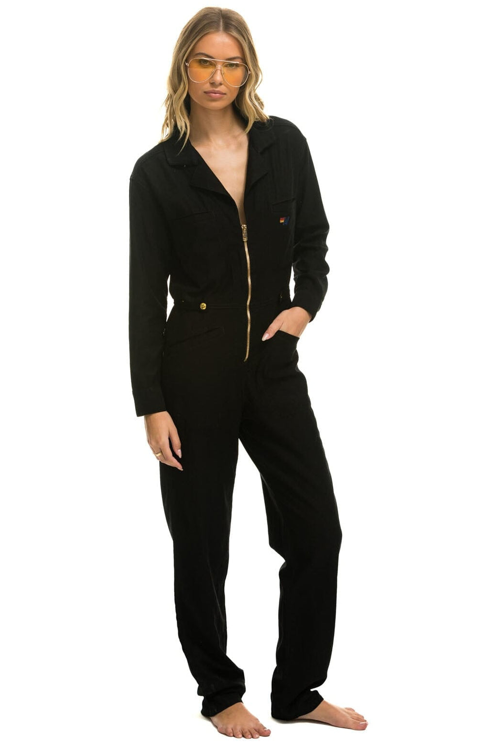 Classic UNISEX TWILL FLIGHT SUIT - BLACK