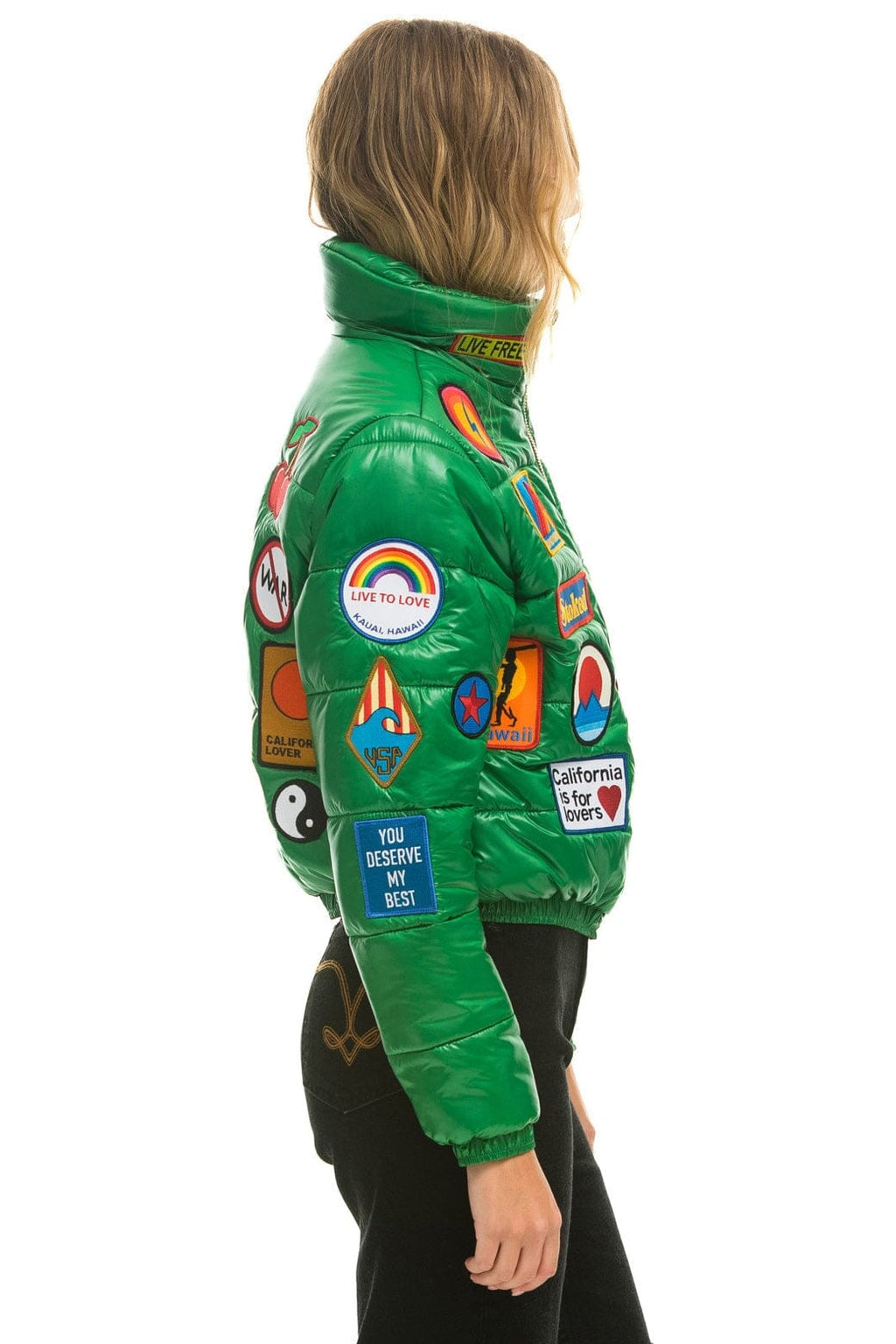 Classic VINTAGE PATCH APRES PUFFER JACKET - AMAZON GLOSSY