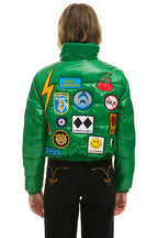Classic VINTAGE PATCH APRES PUFFER JACKET - AMAZON GLOSSY
