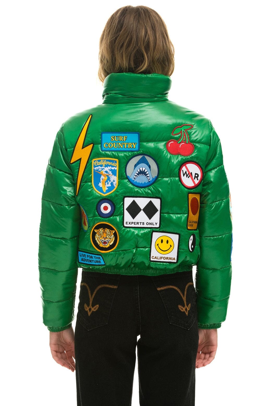 Classic VINTAGE PATCH APRES PUFFER JACKET - AMAZON GLOSSY