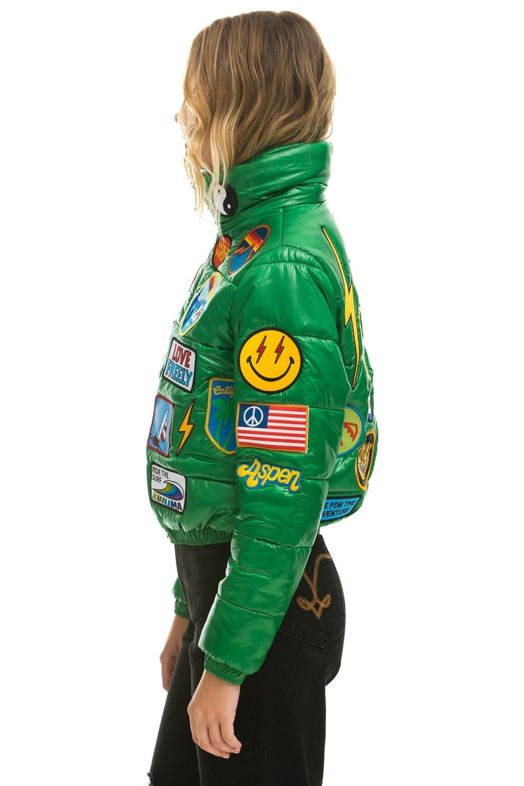 Classic VINTAGE PATCH APRES PUFFER JACKET - AMAZON GLOSSY
