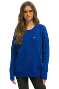 Classic VINTAGE CABIN 2 UNISEX CASHMERE SWEATER - LAPIS