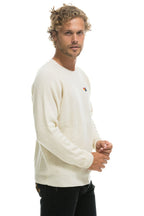 Classic VINTAGE CABIN 2 UNISEX CASHMERE SWEATER - VINTAGE WHITE