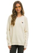 Classic VINTAGE CABIN 2 UNISEX CASHMERE SWEATER - VINTAGE WHITE