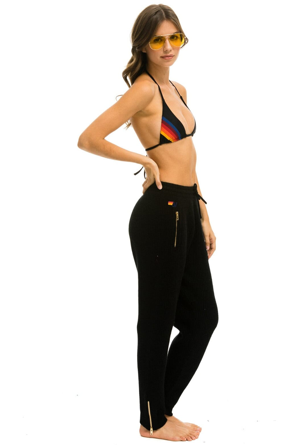 Classic VINTAGE CABIN CASHMERE SWEATER PANT - BLACK