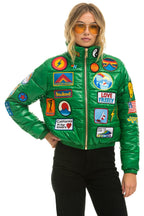 Classic VINTAGE PATCH APRES PUFFER JACKET - AMAZON GLOSSY