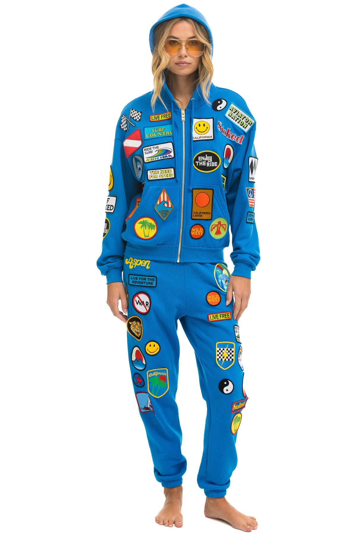 Classic VINTAGE PATCH SWEATPANTS - OCEAN