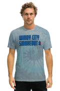 Classic WINDY CITY SMOKEOUT 2023 TEE - TIE DYE HEATHER BLUE
