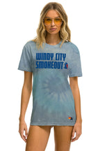 Classic WINDY CITY SMOKEOUT 2023 TEE - TIE DYE HEATHER BLUE