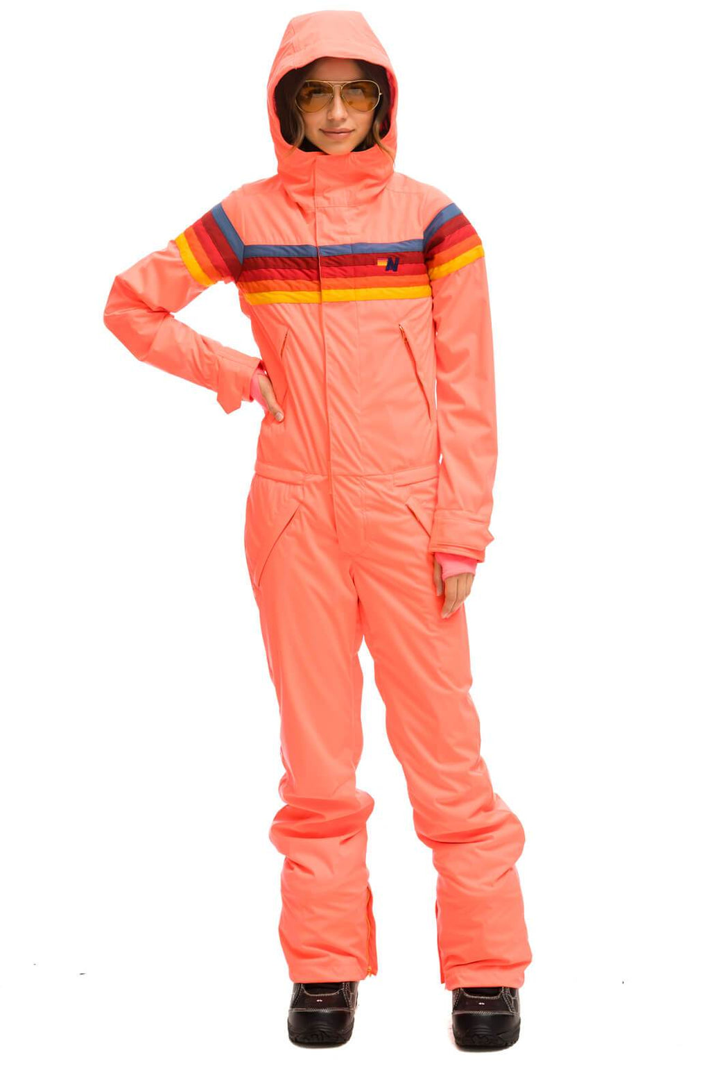 Classic WOMENS 3 LAYER POWDER SUIT - NEON FLAMINGO