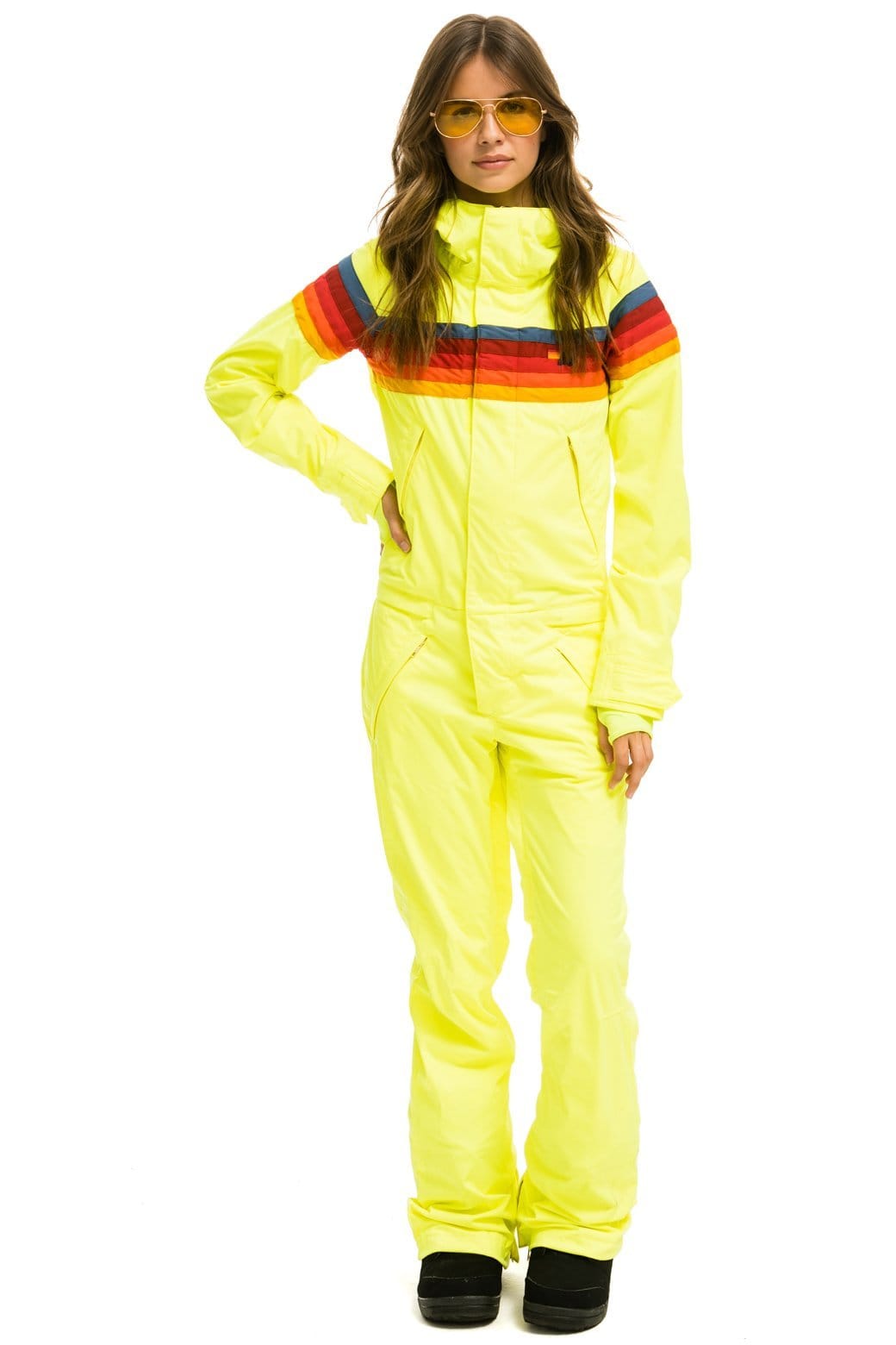 Classic WOMENS 3 LAYER POWDER SUIT - NEON YELLOW