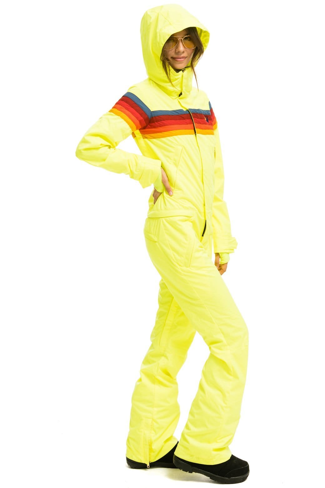 Classic WOMENS 3 LAYER POWDER SUIT - NEON YELLOW