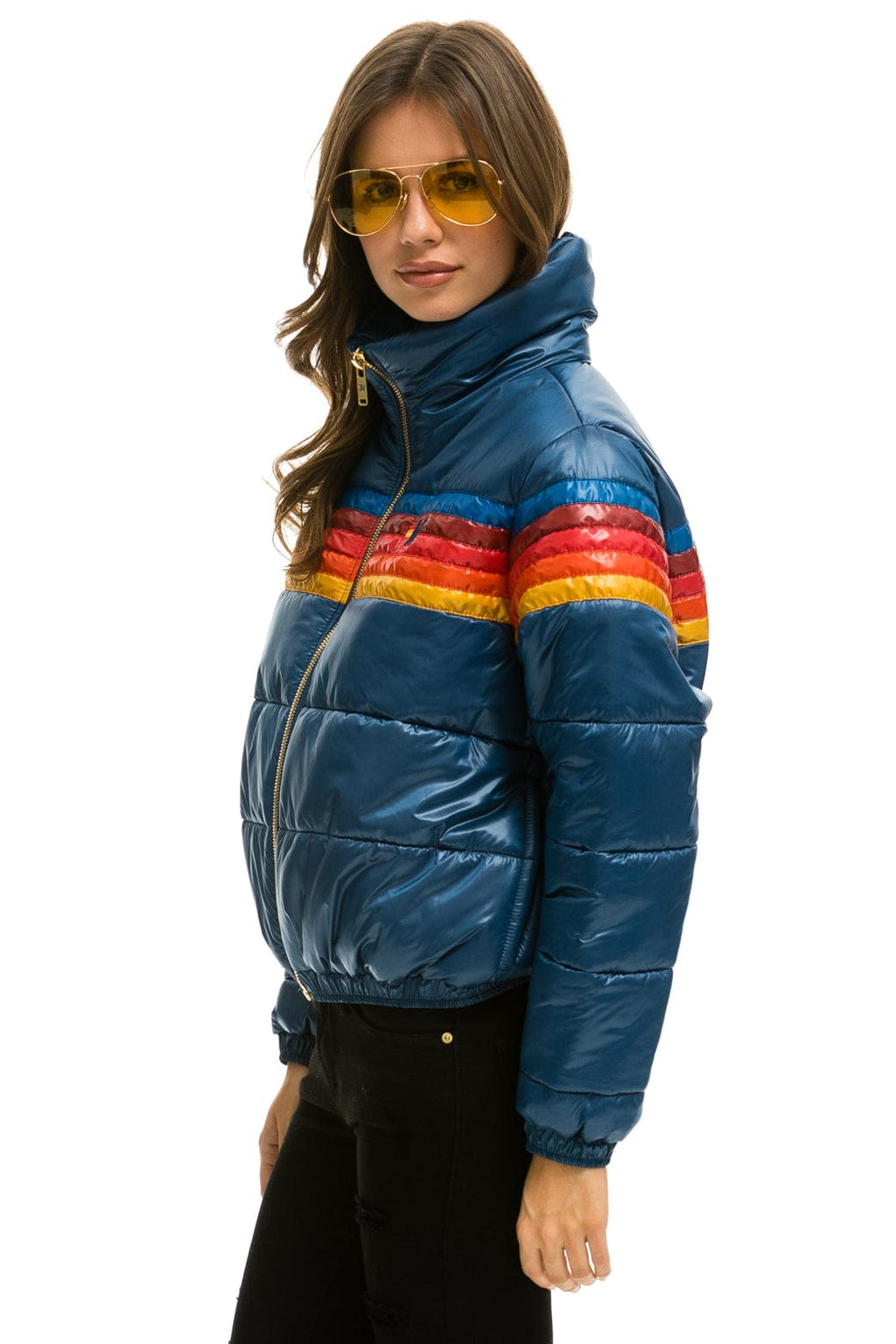 Classic 5 STRIPE APRES JACKET - GLOSSY DARK BLUE