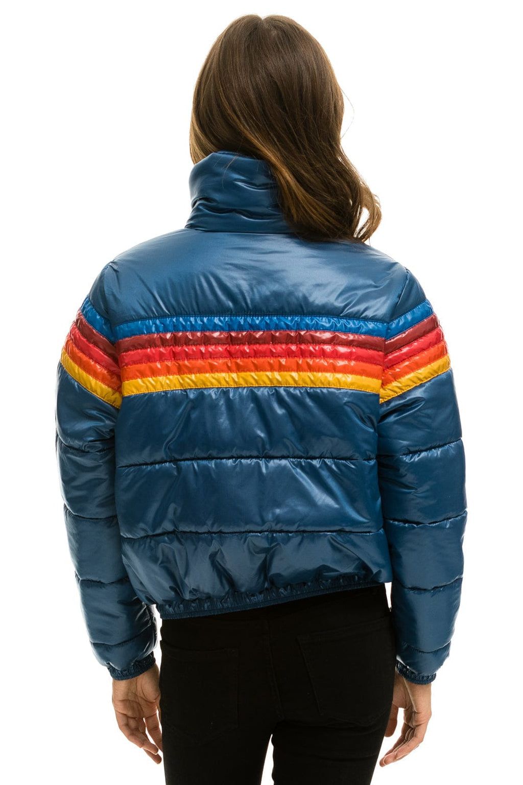Classic 5 STRIPE APRES JACKET - GLOSSY DARK BLUE