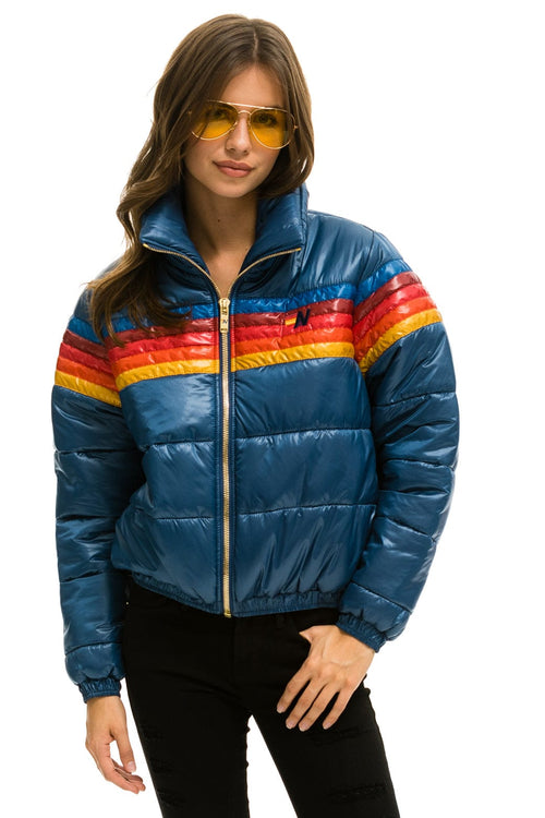 Classic 5 STRIPE APRES JACKET - GLOSSY DARK BLUE