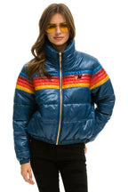 Classic 5 STRIPE APRES JACKET - GLOSSY DARK BLUE
