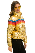 Classic 5 STRIPE APRES JACKET - GLOSSY GOLD