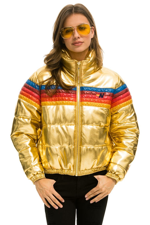 Classic 5 STRIPE APRES JACKET - GLOSSY GOLD