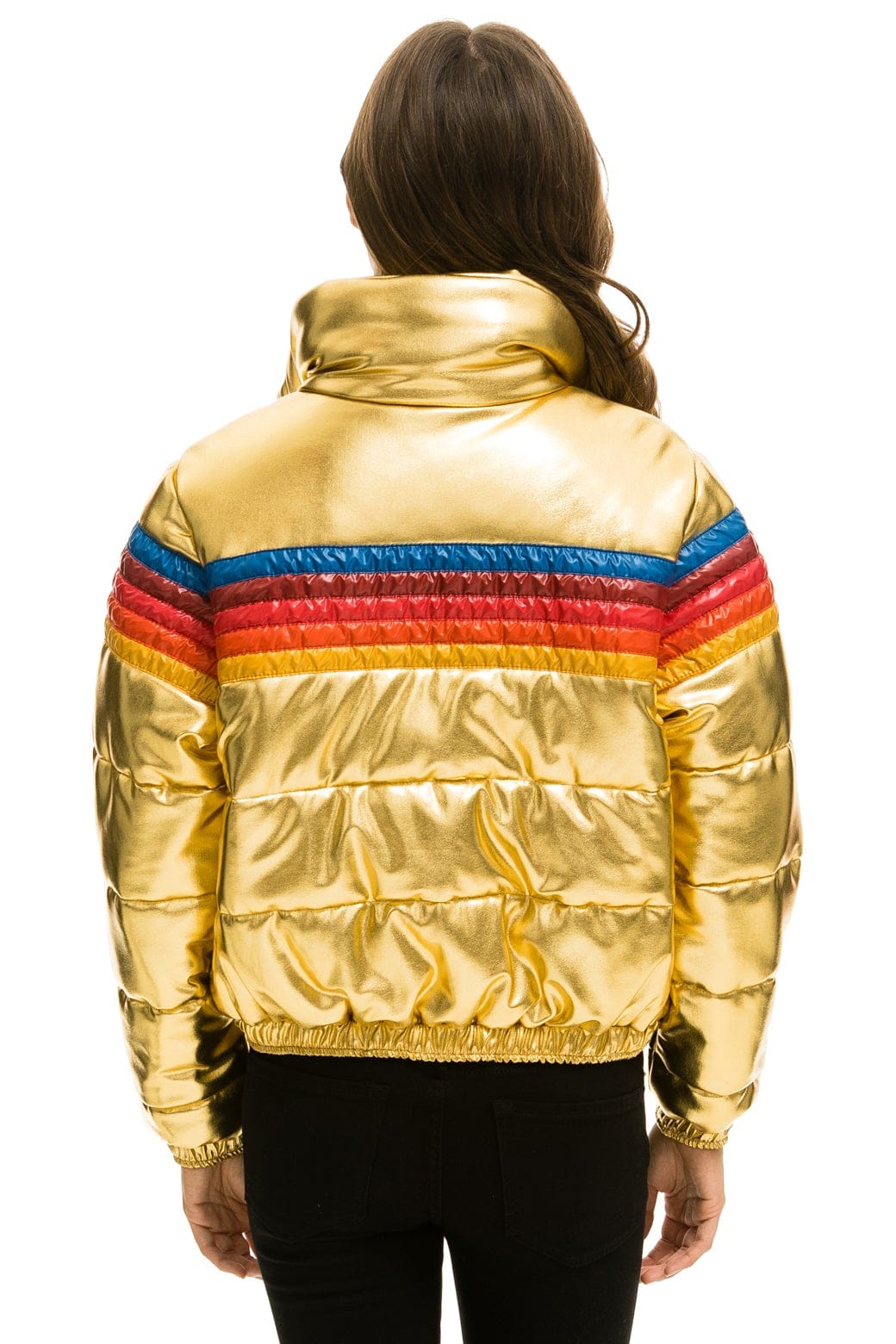 Classic 5 STRIPE APRES JACKET - GLOSSY GOLD